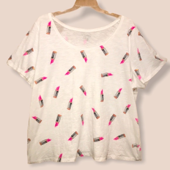 Lane Bryant lipstick t-shirt - Picture 1 of 12